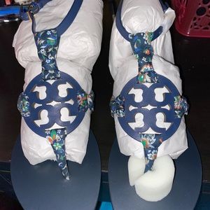 Tory Burch Miller Scarf Sandals Navy size 9